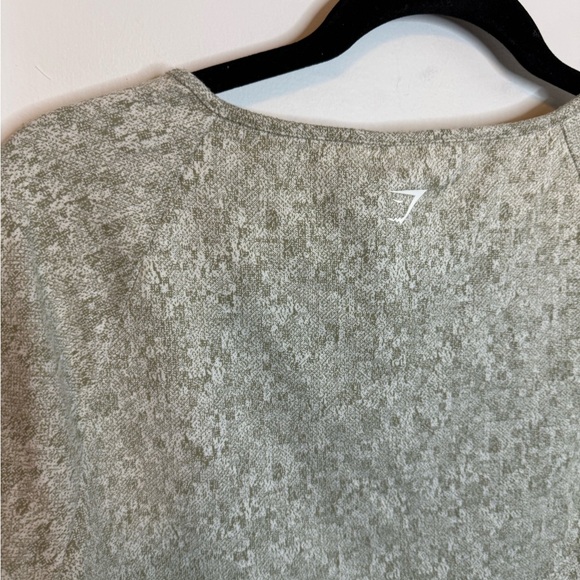 Gymshark Fleur Texture Long Sleeve Cropped Active Top - Picture 5 of 5